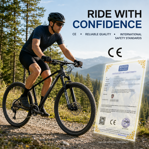 Bicicleta de Montaña de Fibra de Carbono, 2x12 Velocidades, Suspensión Delantera, Freno de Disco Hidráulico, 27.5/<span class=keywords><strong>29</strong></span> <span class=keywords><strong>Pulgadas</strong></span>, Todoterreno, Carga de 150 kg, Aleación de Aluminio - Product Image 5