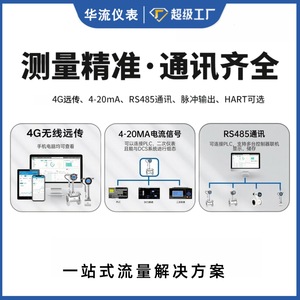 Vortex Flowmeter DN100 Stainless Steel With Temperature And Pressure Compensation For Gas Steam Liquid Measurement - Product Image 5