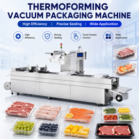 Machine d'emballage sous vide thermoformante pour barquettes en plastique de repas prêts à consommer, à vendre