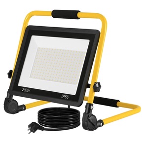 Projecteur de chantier LED 200 W avec support, lampe de travail, projecteur, lampe LED 45 W, 30 W, 50 W, 100 W, 200 W, rechargeable et portable - Product Image 1