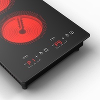 Appareil de cuisine intelligent 220V 3000W Cuisinière en céramique de qualité supérieure Cuisinière électrique infrarouge à double zone