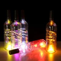 Présentoir de bouteilles LED multicolore personnalisé pour bar à vin Longstargift, avec éclairage de bouteille