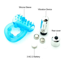 Anillos Vibradores para Pene al por Mayor, Anillo Doble para Pene con Potente Vibrador de Bala, Marca Privada OEM