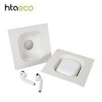 Boîte cadeau de luxe en pulpe de bagasse pressée à froid avec logo personnalisé pour écouteurs Bluetooth haut de gamme – Emballage durable en gros