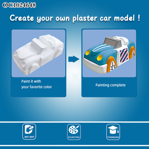 Giocattolo Educativo a Forma di Auto per Bambini, Kit Artistico Fai-da-Te per Dipingere e Decorare in Gesso, OEM - Product Image 4