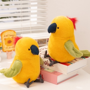 <strong>Wholesale</strong> 23cm Simulated Yellow <strong>Parrot</strong> Soft Plush <strong>Toys</strong> Lifelike Bird Companion Dolls OEM ODM Kids Soft <strong>Toys</strong> PP Cotton Filling - Product Image 1