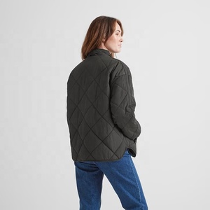 Chaqueta acolchada para mujer con cremallera, abrigo de invierno acolchado, transpirable, cortavientos, informal, tipo burbuja. - Product Image 6