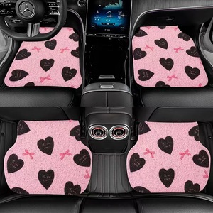 Tapis de sol de voiture avec anneaux métalliques, design de dessin animé, siège conducteur, anti-salissure, antidérapant, ensemble complet, toutes saisons, OLIVER, vente en gros - Product Image 3