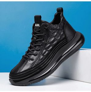 Baskets en similicuir imprimé PU tendance pour hommes, <span class=keywords><strong>bottes</strong></span> d'hiver, chaussures de course décontractées de luxe pour hommes - Product Image 6