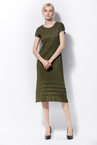 Falda Midi Plisada de Doble Capa para Mujer, Estilo <span class=keywords><strong>Issey</strong></span> <span class=keywords><strong>Miyake</strong></span>, para Conjuntos de Playa, Tela Texturizada de Alta Gama, Diseño Plisado 3D - Product Image 2