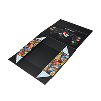 Emballage cadeau rigide magnétique, pliable, en carton noir de luxe, pour bébé, personnalisable, écologique, portable, protection UV, exquis