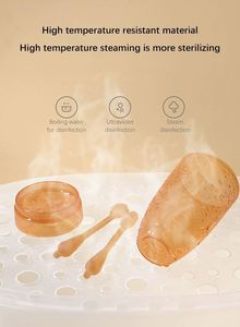 Ensemble brosse à dents et brosse à langue pour bébé de qualité alimentaire, jouet de dentition souple à tenir avec couvercle anti-poussière, pour l'apprentissage et la protection des tout-petits - Product Image 5