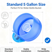 Bouchon de bouteille anti-déversement personnalisé de 5 gallons, en plastique durable, avec couvercle d'étanchéité rembourré pour distributeur d'eau potable - Vente en gros