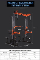 Équipement de fitness multifonctionnel pour sports à domicile Fashion Smith Machine Squat Rack Bench Press Haltérophilie Bed Gantry Bodybuilding