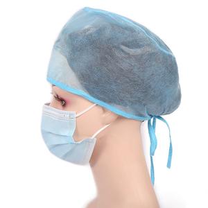قبعات الممرضات الطبية الجراحية <span class=keywords><strong>PP</strong></span> <span class=keywords><strong>SMS</strong></span> Spunlace القابل للتصرف مع العلاقات سلسلة - Product Image 1