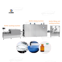 Équipement de nettoyage de fiole rotative automatique GMP 30-500ml Hank Dragon Type bouteille en verre Machine à laver à ultrasons