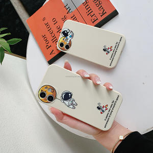 Nuovo Design Edge Printing Astronaut custodia morbida in TPU per iPhone 14 13 12 11 Pro Max X XR 6 7 8 Plus - Product Image 3
