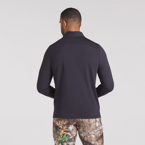 เสื้อสเวตเชิ้ตมีซิป1/4สีดำเสื้อจัมเปอร์แห้งเร็วแบบกำหนดเอง - Product Image 2