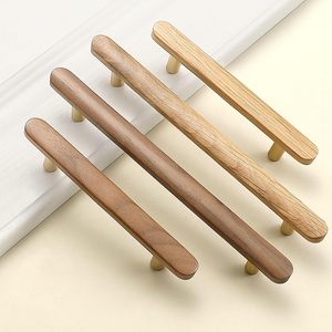 Wooden <b>Cabinet</b> Drawer Handles Bar Shape <b>Rustic</b> Furniture Hardware for Kitchen Wardrobe Door - Product Image 6