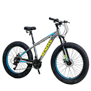 <span class=keywords><strong>Bicicleta</strong></span> de <span class=keywords><strong>Trekking</strong></span> Híbrida de Nieve de Aleación de Aluminio de 26 Pulgadas, Directo de Fábrica, con 24 Velocidades, Frenos de Disco y Horquilla de Acero para Uso Todoterreno - Product Image 5