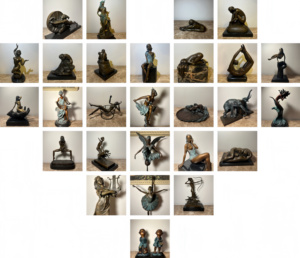 Statua da Esterno Grande 2,3 Metri dell'Arcangelo Michele che Uccide il Diavolo con una Spada, Statua in Bronzo - Product Image 5