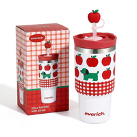 Gobelet de voyage isotherme en acier inoxydable de 20 oz, personnalisé, avec poignée, paille et couvercle 2-en-1, idéal pour le café et la bière