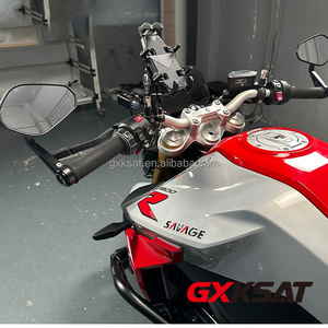 Espejos Retrovisores Laterales para Motocicleta GXKSAT, Compatibles con B-MW R1250RS R1250R F900R S1000R <span class=keywords><strong>C400X</strong></span> C400GT, Espejos Retrovisores Laterales para Manillar CNC - Product Image 3