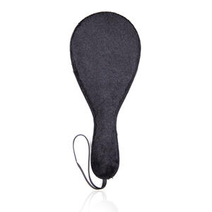 Coppia adulta flirt giocattoli sessuali nero ovale singolo lato peluche coppia flirt strumenti BDSM Spanking Paddle palco oggetti di scena - Product Image 2