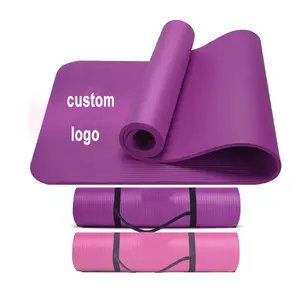 Custom 10Mm 13Mm 15Mm Grote Roze Nbr Pilates Travel Fitness Antislip Yoga Mat