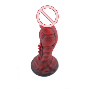 Vloeibare Siliconen Rubber Zacht Volwassen Seksspeeltjes Groothandel Fantasie Rood Dier Dildo 'S Voor Vrouwen Masturbatie 540G - Product Image 1