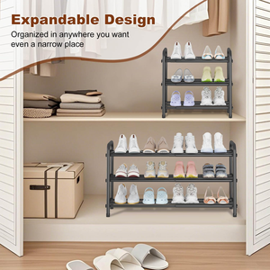 ชั้นวางรองเท้าแบบพับได้สำหรับห้องนั่งเล่นในร่ม ราคาโรงงาน - Product Image 2