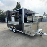 Solution clé en main : Remorque alimentaire mobile carrée avec système de freinage électrique et composants conformes aux normes DOT pour la conformité au marché américain