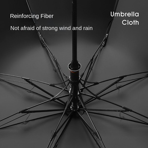 Paraguas Plegable Automático Grande para Hombre, de Dos Pliegues, con Gancho de Anillo, Personalizado, de Viaje, con Protección <span class=keywords><strong>Solar</strong></span> y Revestimiento Negro, Venta al por Mayor - Product Image 4