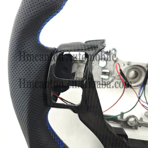 พวงมาลัยรถยนต์ Lexus IS250 IS350 ES ES300 GS GS350 NX CT200 RC ทำจากหนังคาร์บอนไฟเบอร์แบบเจาะรู ลดราคาพิเศษ - Product Image 6