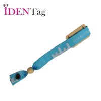 Bracelet RFID en tissu double tissage avec puce en bois 13,56 MHz NFC FM1108 FM 1K N-TAG213 pour accès VIP aux concerts et carnavals