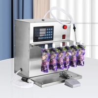 Machine de remplissage automatique rotative à 8 buses pour la production de boissons, jus et boissons gazeuses