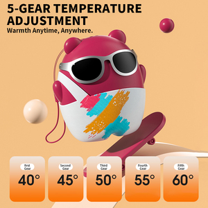 Mùa Đông Phim Hoạt Hình Trượt Ván Gấu Lòng Bàn Tay Nóng Túi Điện Tử Có Thể Sạc Lại Tay Ấm Hơn USB-C Sạc Điện Thoại Di Động Ngân Hàng Điện - Product Image 2