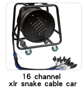 สายเคเบิล XLR ชุบทอง 16 24 ช่อง พร้อมปลอกหุ้ม PVC และฉนวนป้องกันแบบถัก 50 ฟุต สำหรับใช้กับไมโครโฟนบนเวที/สตูดิโอ - Product Image 1