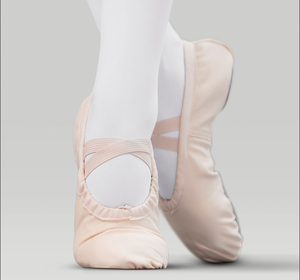 Großhandelspreis Mädchen Ballettschuhe für Anfänger Canvas Ballett-Tanzschuhe für Mädchen und Kinder mit Kordelzug - Product Image 2