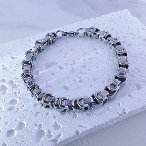 Pulseira Cubana de Aço Inoxidável Polido à Mão Premium, Joia para Rapper, Presente para Homens, Pronta Entrega, Atacado - Product Image 2
