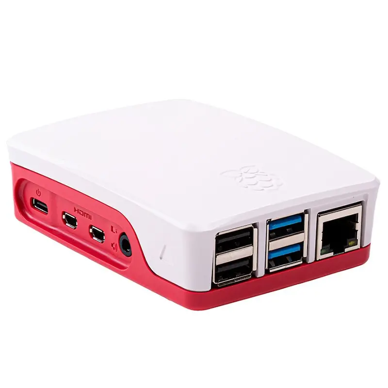 Raspberry Pie 4B Raspberry Pi 4B Case red and white shell is applicable to the 4th generation B-type integrated type
