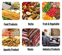 Tekfood Fabriek Fruit Groenten Vlees Kruiden Wortels Continue Hete Lucht Drogen Lijn Industriële Mesh Band Droger Machine