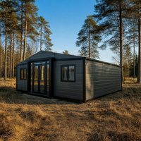 Contenedor plegable para el hogar Casas de madera Refugio prefabricado Eps Apartamento modular Casa pequeña con cocina y baño