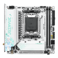 JGINYUE B850I SNOW DREAM B650 Mini-ITX Motherboard DDR5 PCIe 50 25G Wi-Fi ARGB Gaming Mendukung AM5 untuk 7000/8000/9000 Baru