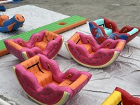 Bateau à bascule pirate gonflable directement de l'usine |   Bateau à bascule flottant pour enfants, famille, parc aquatique et usage de loisirs
