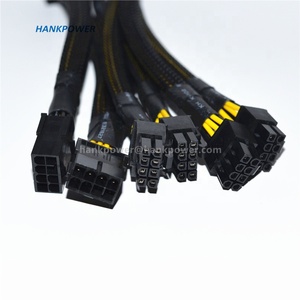 Cable de alimentación <span class=keywords><strong>PCI</strong></span> <span class=keywords><strong>Express</strong></span> para GPU PCIE <span class=keywords><strong>Y</strong></span>-splitter, Cable de extensión trenzado de 8 pines hembra a Dual 2X 8 (6 + 2) macho, 20cm - Product Image 6