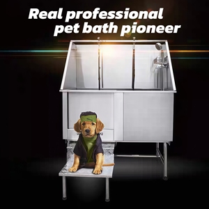 Grande machine à laver <span class=keywords><strong>pour</strong></span> chiens et chats <span class=keywords><strong>Baignoire</strong></span> en acier à structure démontable Chiens <span class=keywords><strong>Baignoire</strong></span> <span class=keywords><strong>pour</strong></span> animaux de compagnie en acier inoxydable 304 - Product Image 2