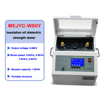 Probador de Voltaje de Ruptura (BDV) de Aceite de Transformador MEJYC-W80Y 80kV, Equipo de Análisis de Resistencia Dieléctrica del Aceite Aislante