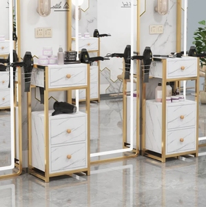 Muebles de Salón de Belleza, Muebles para Estaciones de Peluquería, Gabinete de Madera con Cajón para Corte de Cabello, Gabinete de Barbería - Product Image 3