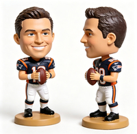 3D op maat gemaakte hars voetbal speler bobblehead gepersonaliseerde sportfiguur displaymodel anime figuur beeldje actiefiguur